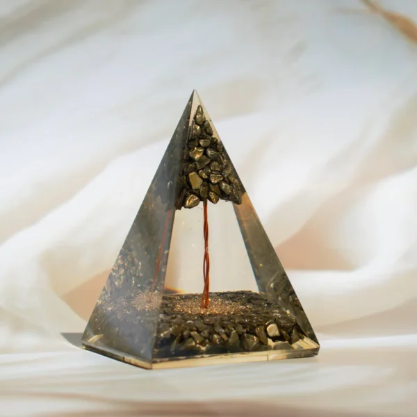 Pyrite Pyramid - Money Good Luck Prosperity Positivity Fame